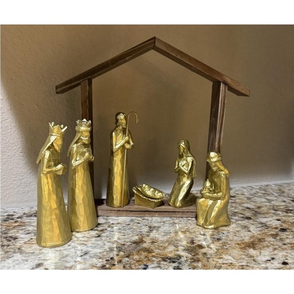 7pc Metallic Christmas Nativity Scene
Figurine Set - Wondershop™ Gold - Picture 4 of 4